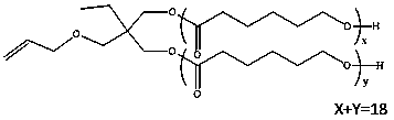 Radiation curable polycaprolactone diol as well as preparation method and application thereof