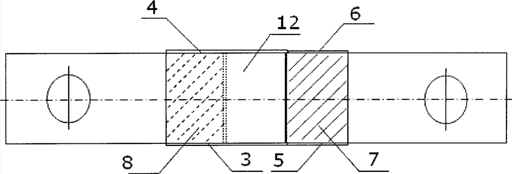 Heat-resistant coating tensile shear strength test model and its manufacturing method