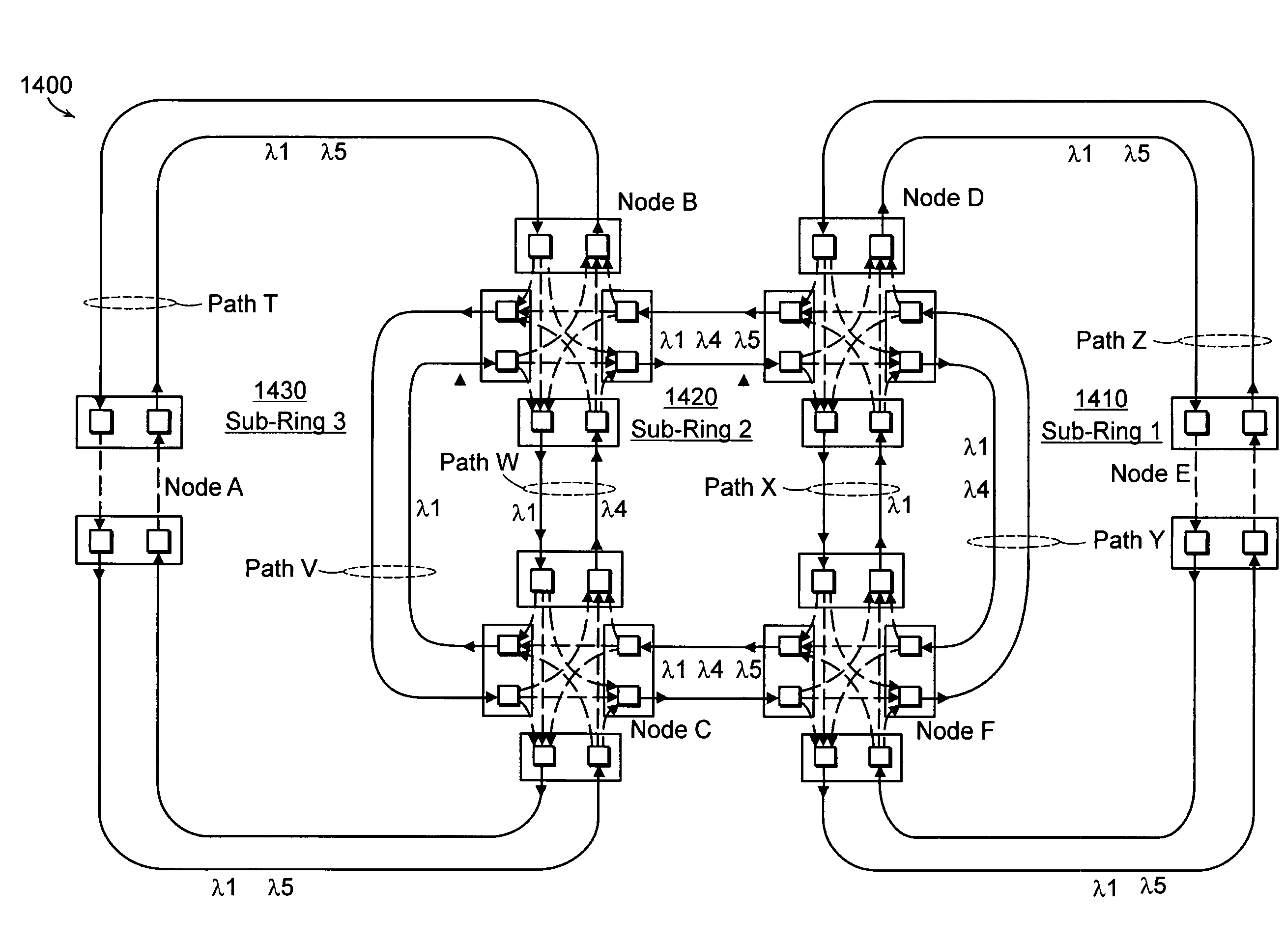 System and method for re-using wavelengths in an optical network