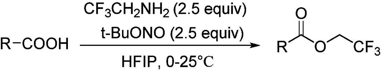 Aromatic carboxylic acid trifluoroethyl ester compound and preparation method thereof