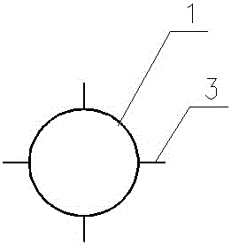 Simple device for connecting steel pipe support piers