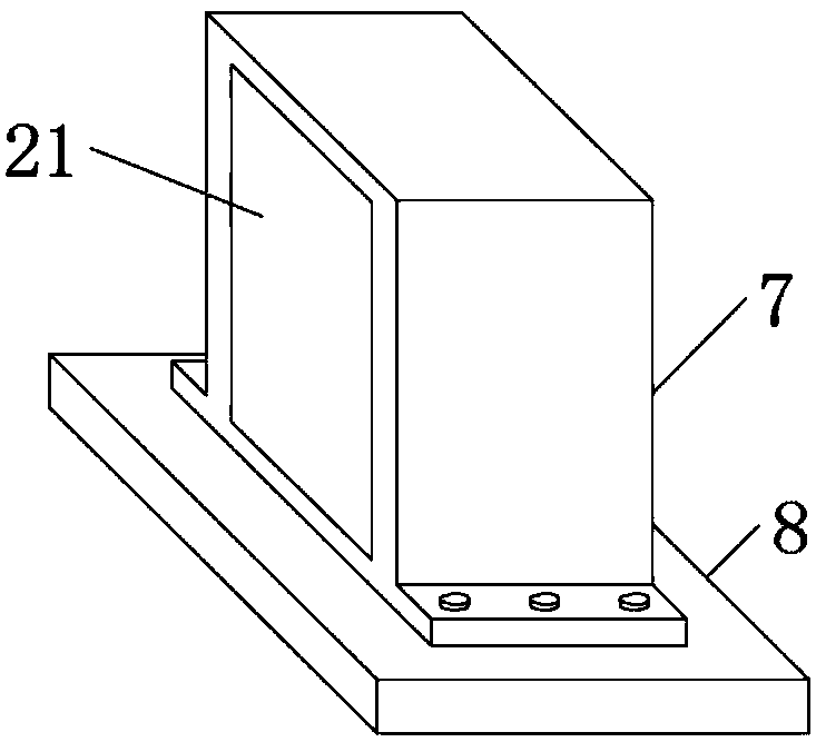 Floor type laser plant growth lamp and installation device thereof