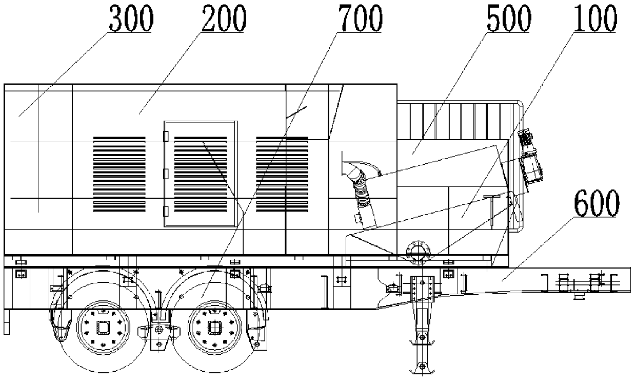 Mobile sewage solid-liquid separation device