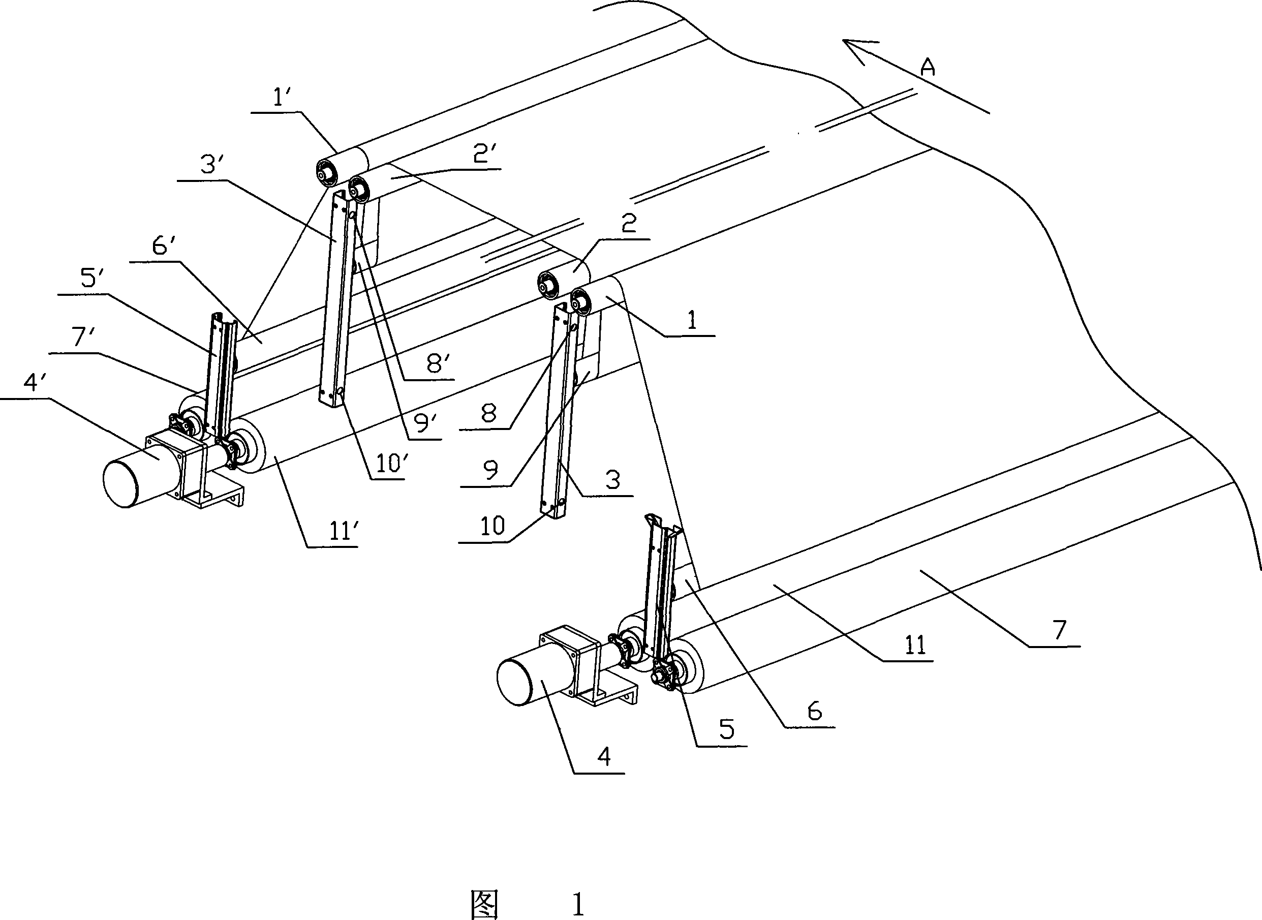 Cloth conveyor of ink-jetting printing machine