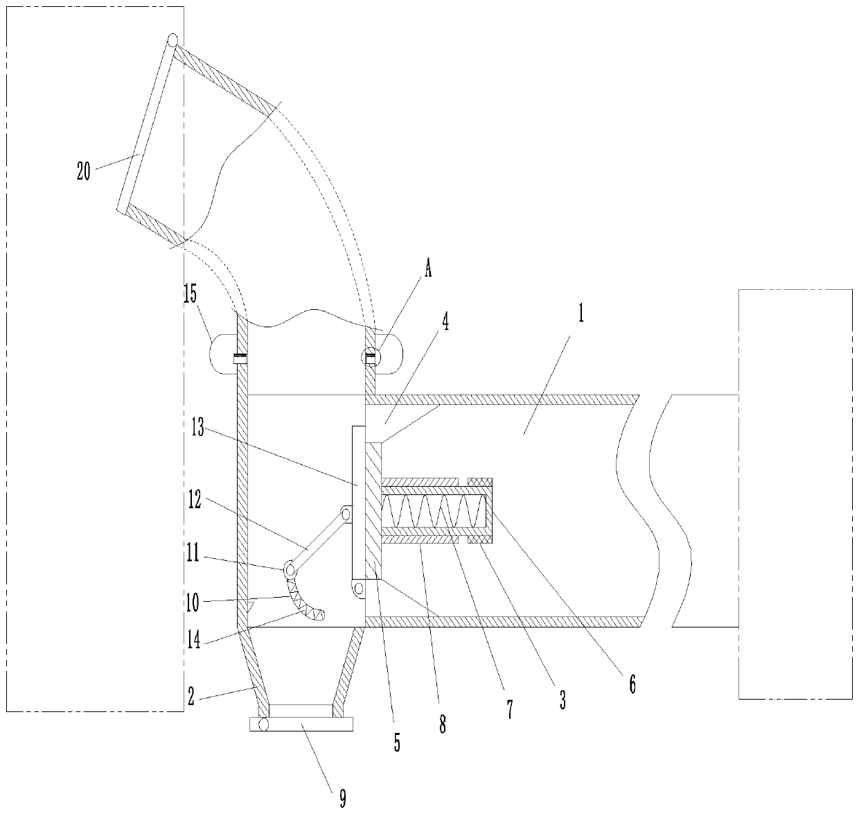 Vertical pumping anti-backflow controlling device and using method