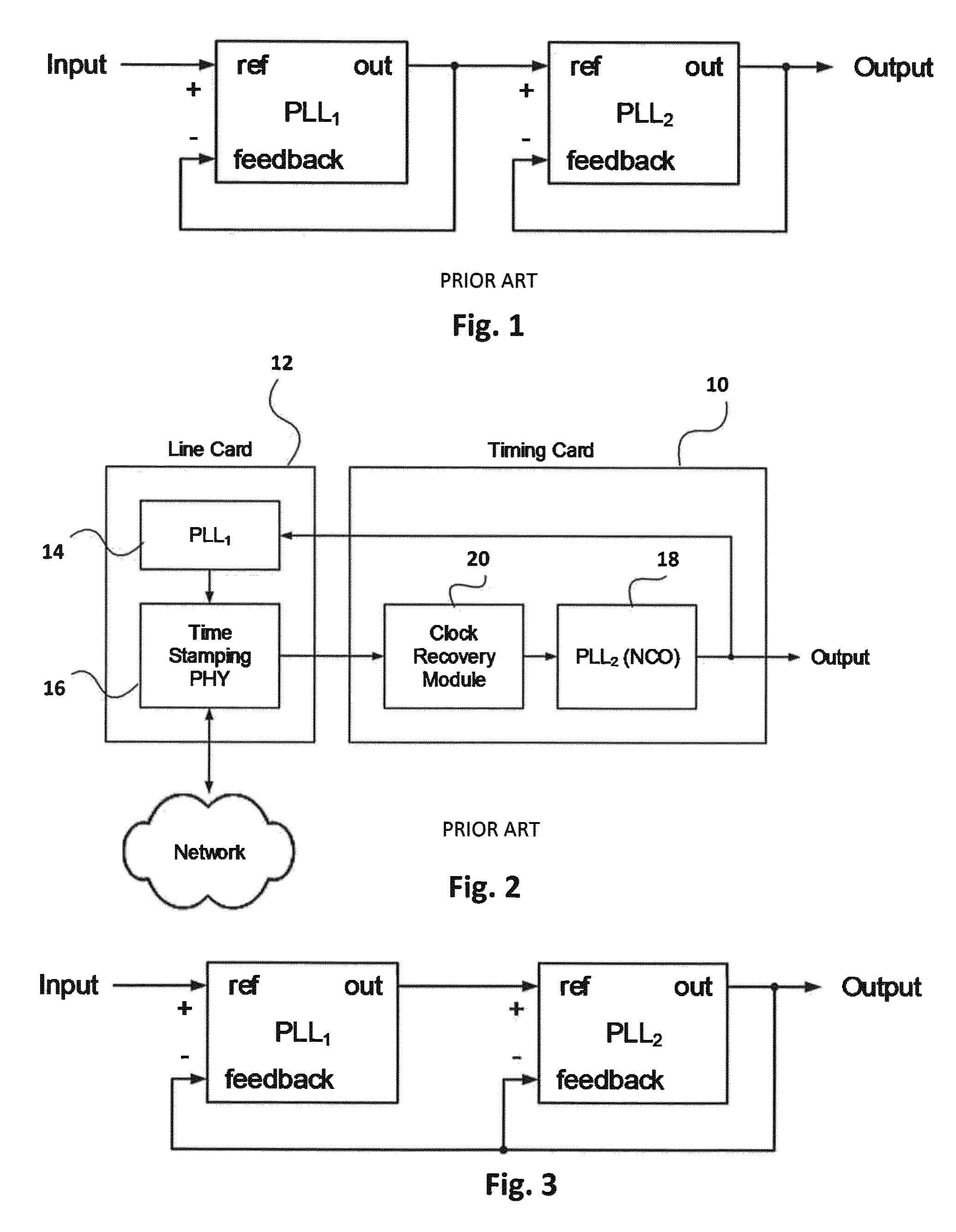 Network interface with clock recovery module on line card