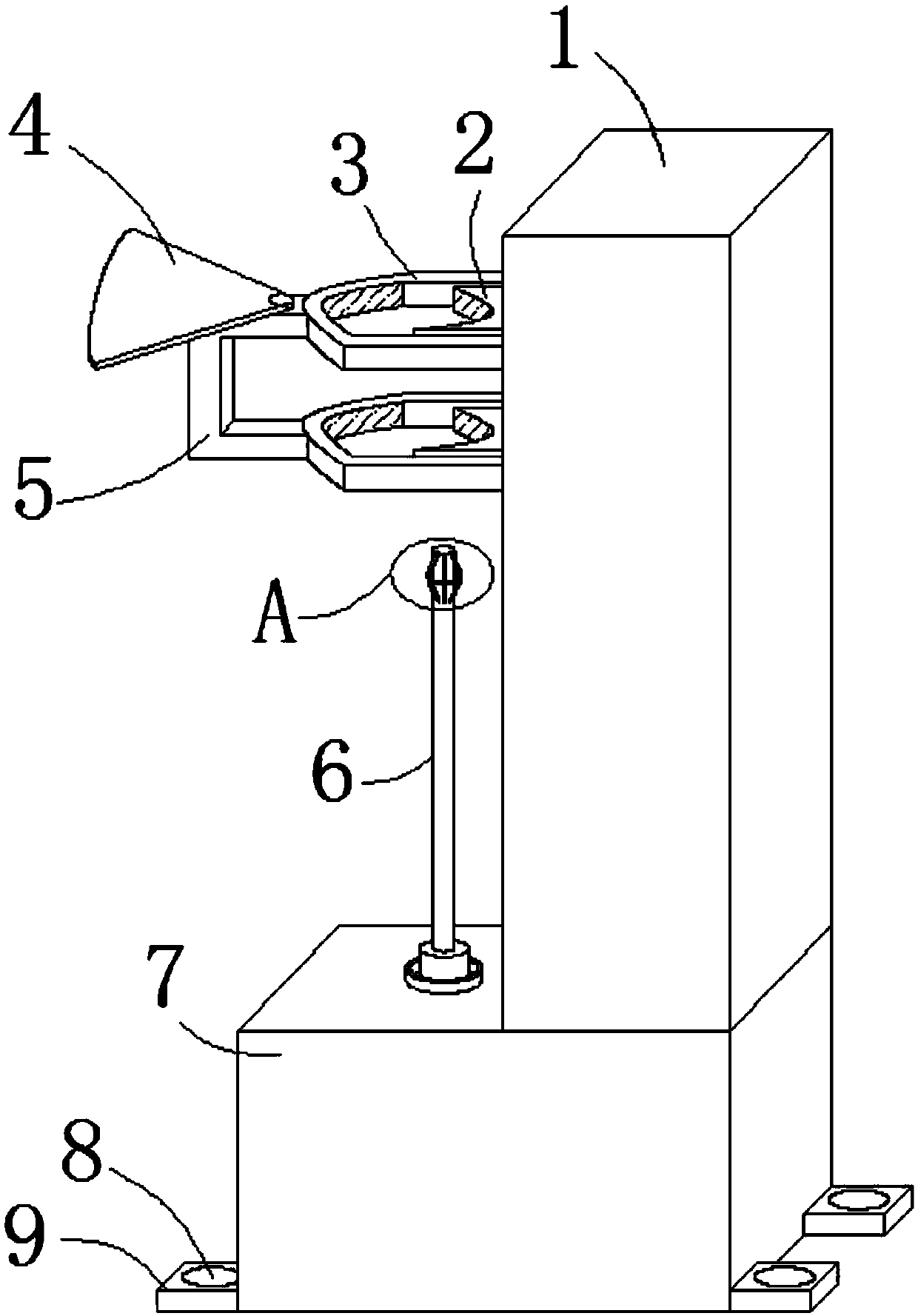 Gas spring pressure pipe cleaning machine