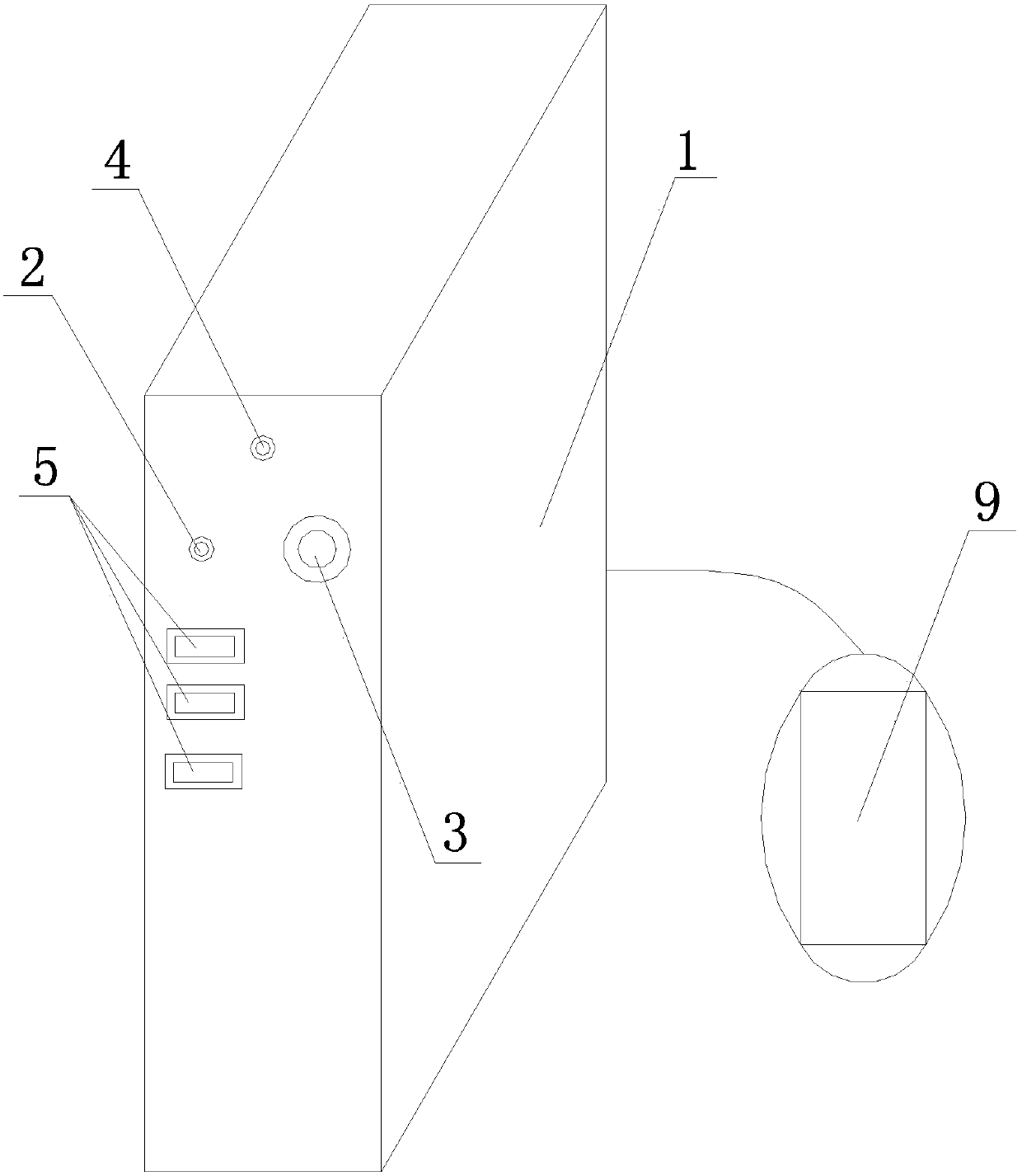 Highly efficiently dustproof computer case