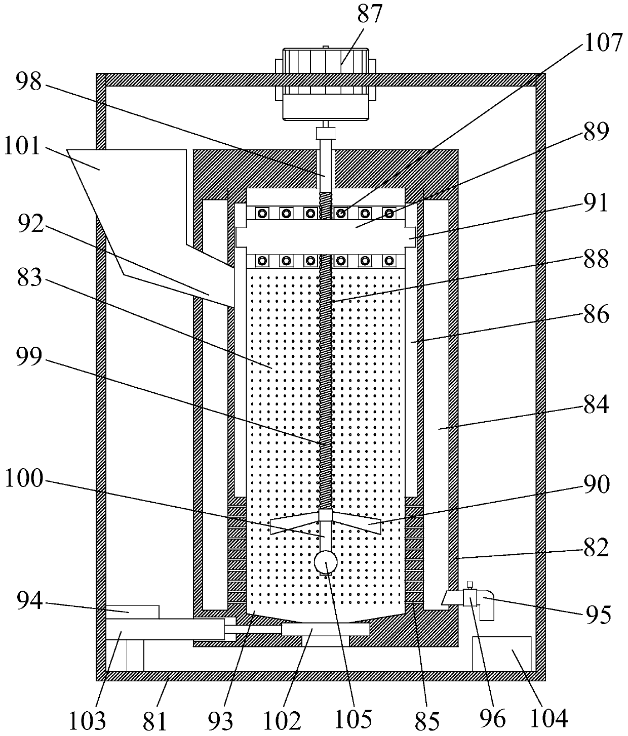 Extrusion system and extrusion method for harmless swill separation