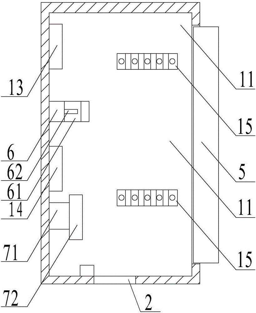 Optical cable branching distribution cabinet