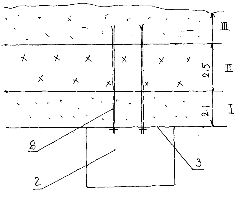 Determination method of deep tunnel roof support forms and support depth