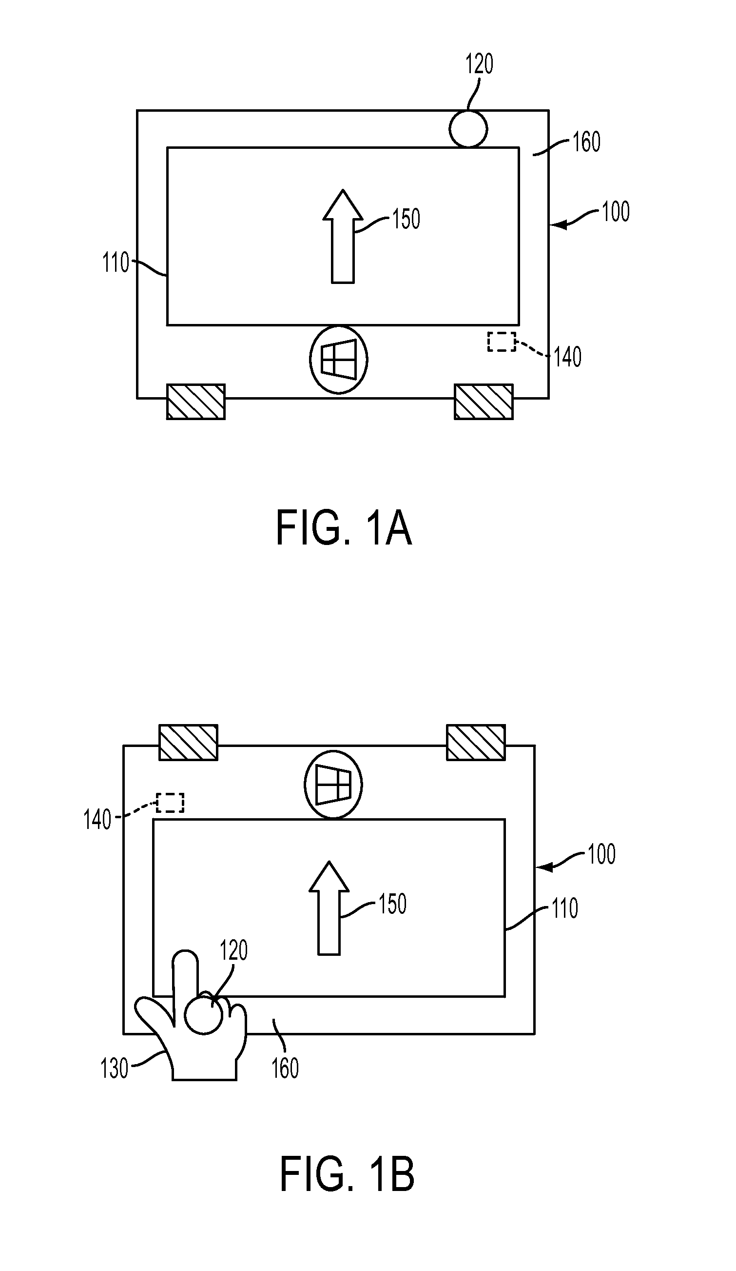 Mobile electronic device with orientation dependent ambient light sensitivity