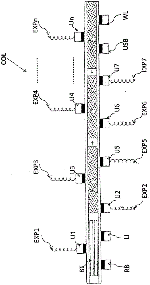 Medical device for the detection, measurement, in an unbloody and non-invasive manner, and transmission of vital, biomedical parameters, such as cardiovascular and respiratory parameters, of a human body