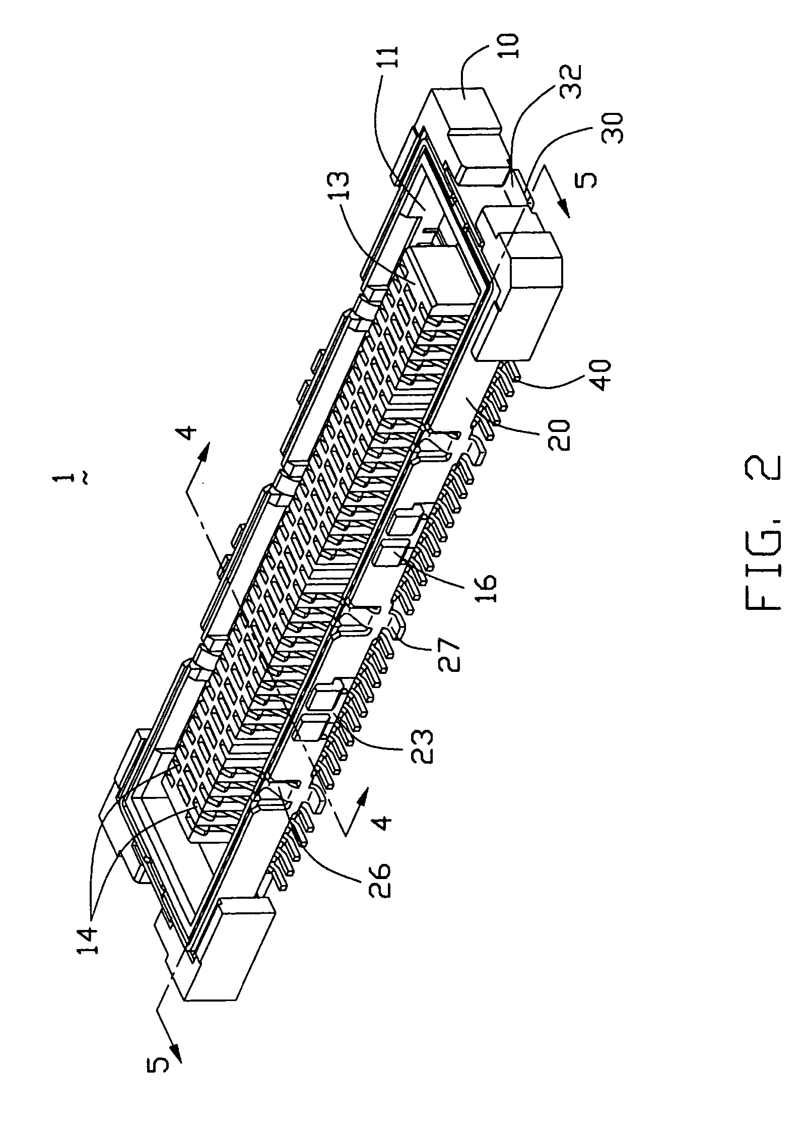 Electrical connector having shielding plates