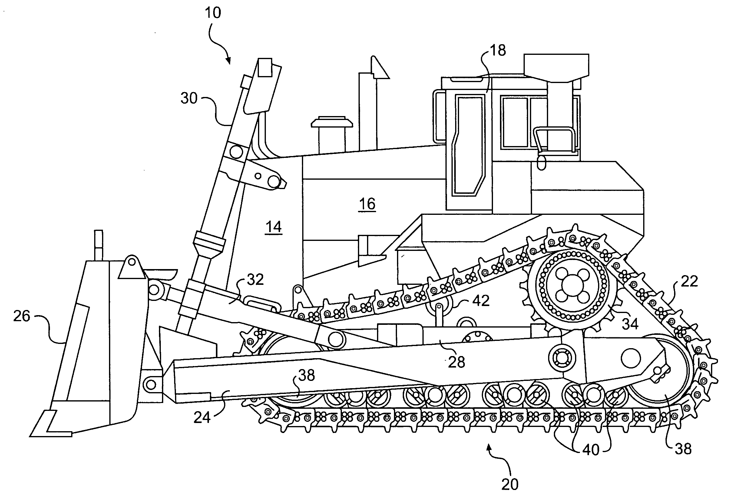 Electric powertrain for work machine