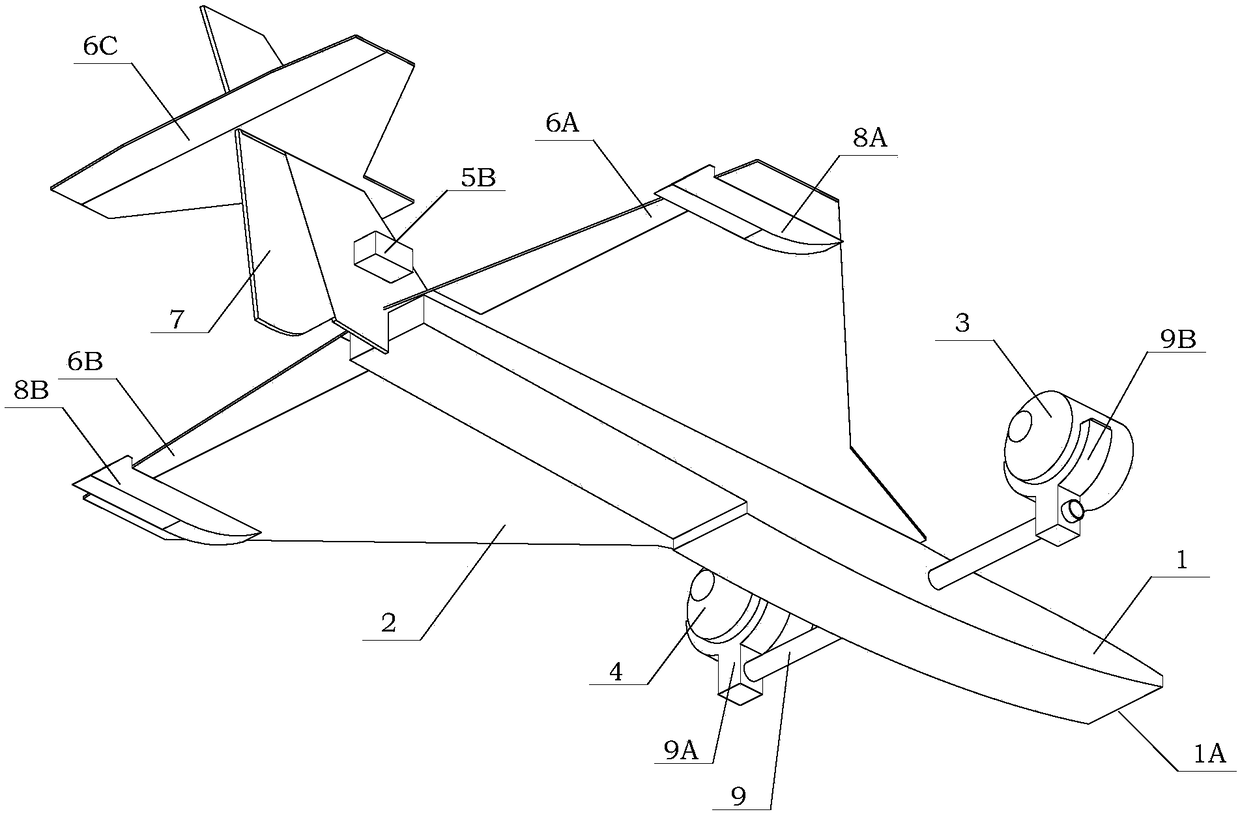 Amphibious unmanned aerial vehicle based on duct vector propulsion