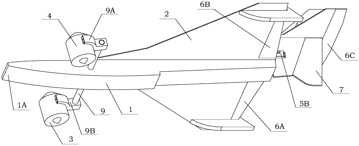 Amphibious unmanned aerial vehicle based on duct vector propulsion