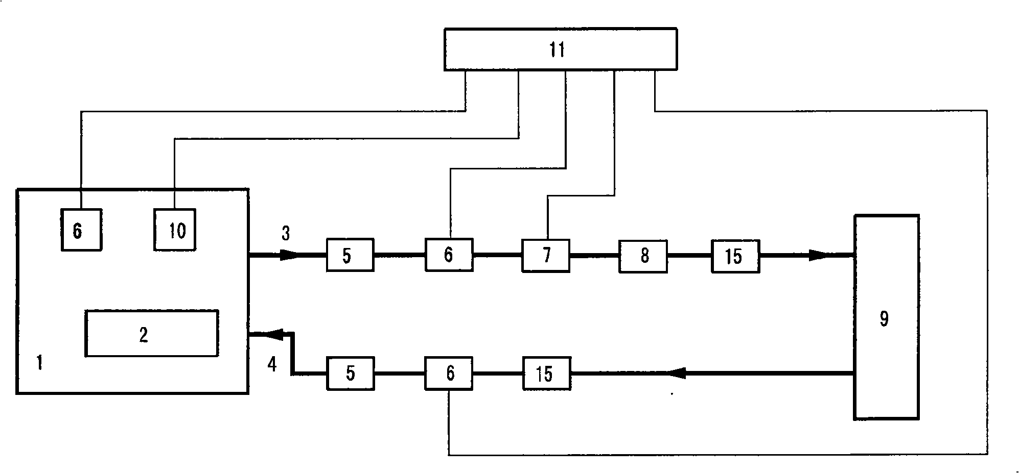 Heat exchange tester of ground source heat pump underground heat exchanger