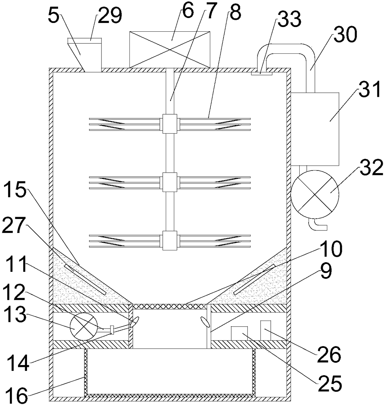 Medical material crushing device