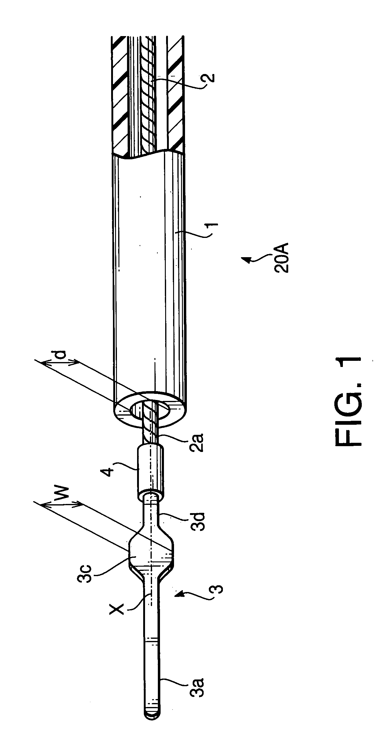 Retractable treatment instrument for endoscope