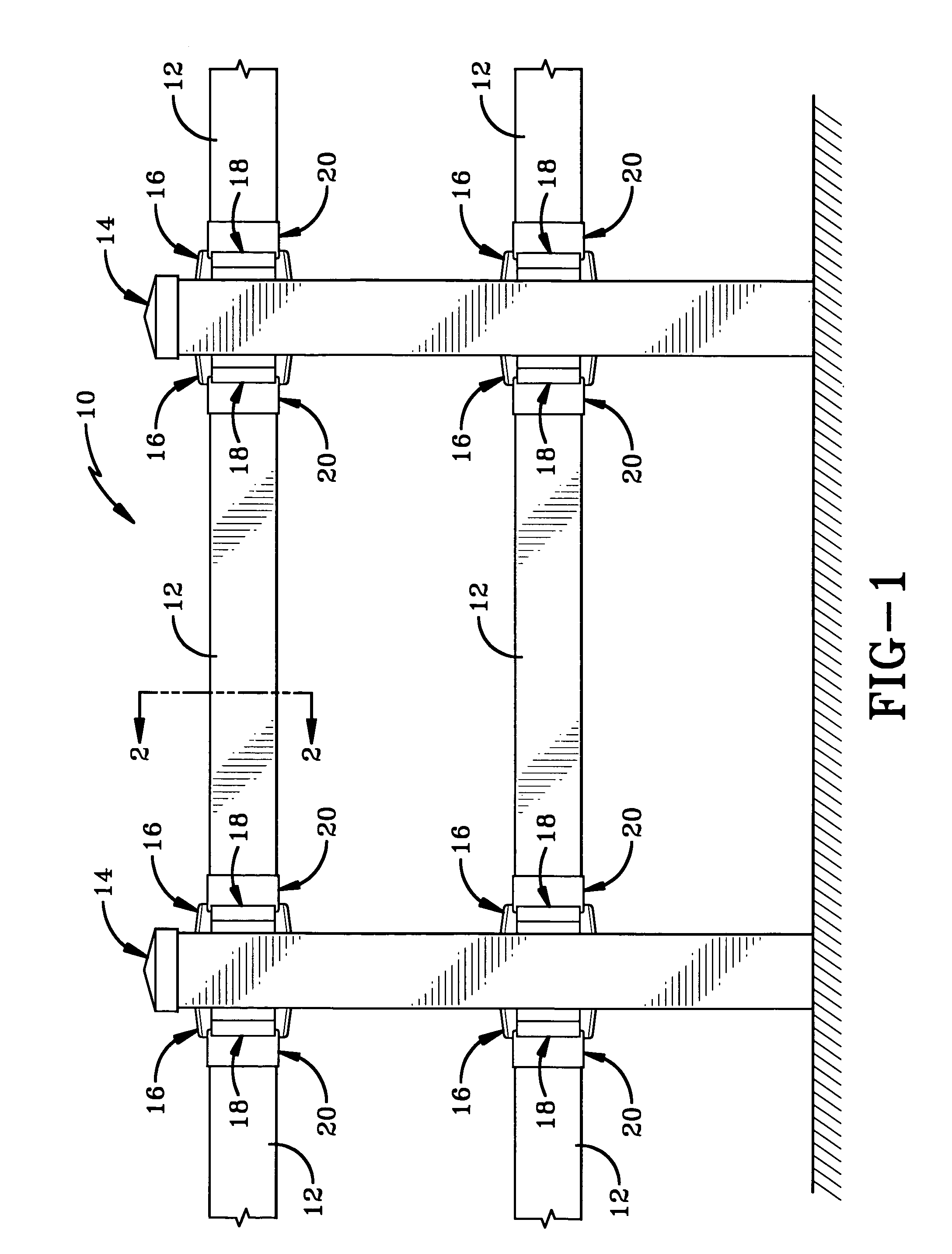 Mounting system for mounting a rail to a post