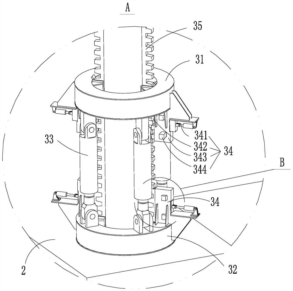 Lifting device for ocean platform and ocean platform