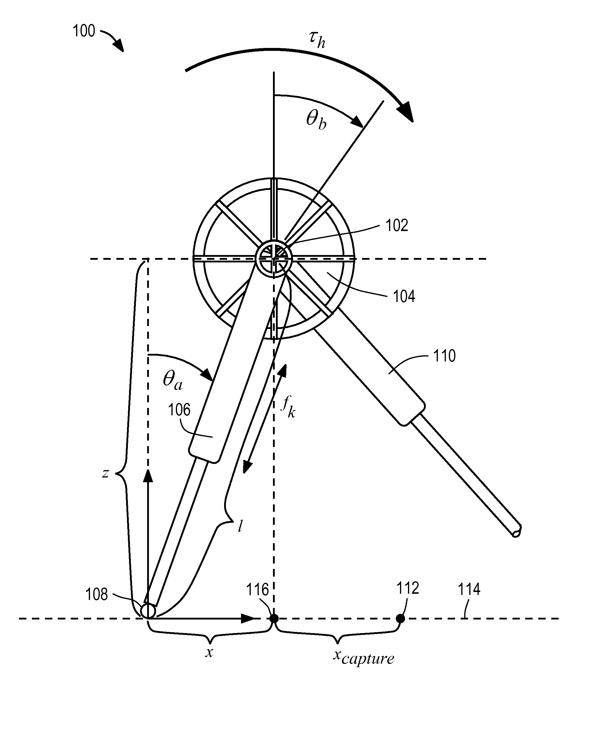 Determination of foot placement for humanoid push recovery