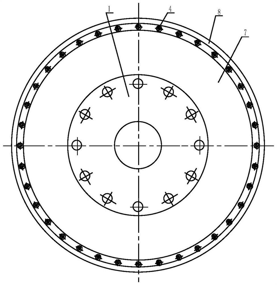 Vibration reduction device for diaphragm coupling and vibration reduction method of vibration reduction device