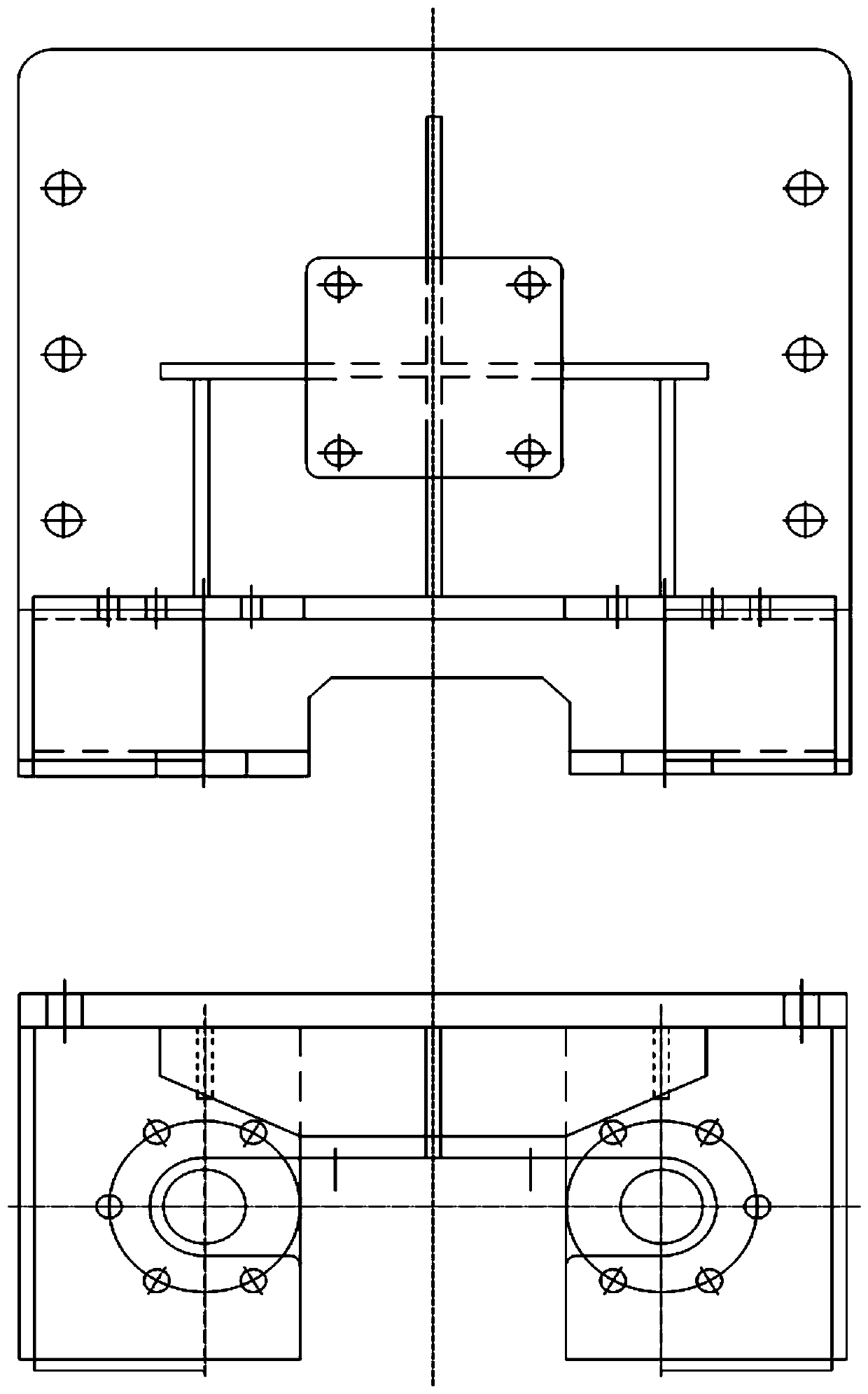 Crane operation mechanism rail gnawing prevention device, crane operation mechanism rail gnawing prevention deviation rectification control system, and crane operation mechanism rail gnawing prevention deviation rectification control method