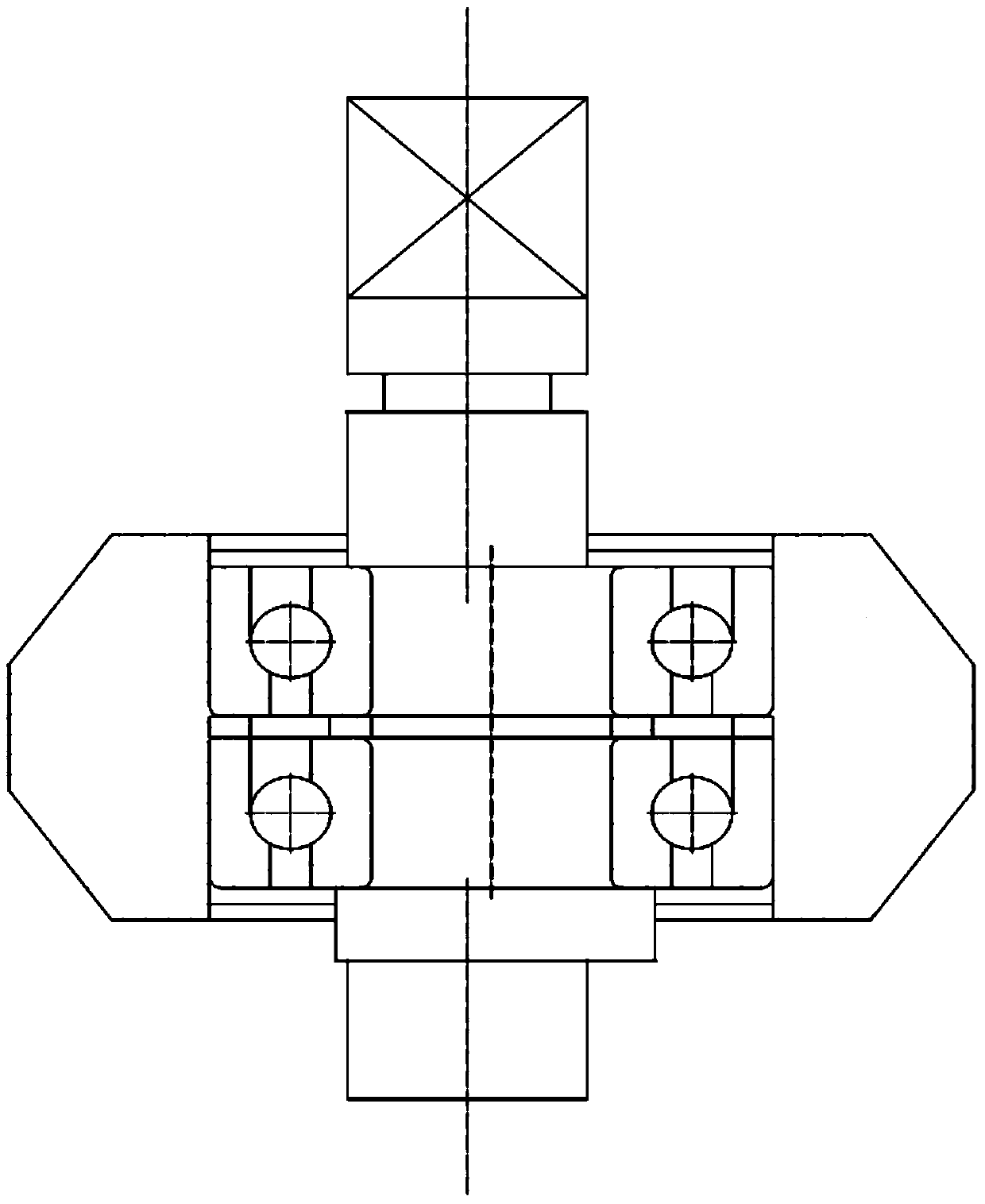 Crane operation mechanism rail gnawing prevention device, crane operation mechanism rail gnawing prevention deviation rectification control system, and crane operation mechanism rail gnawing prevention deviation rectification control method