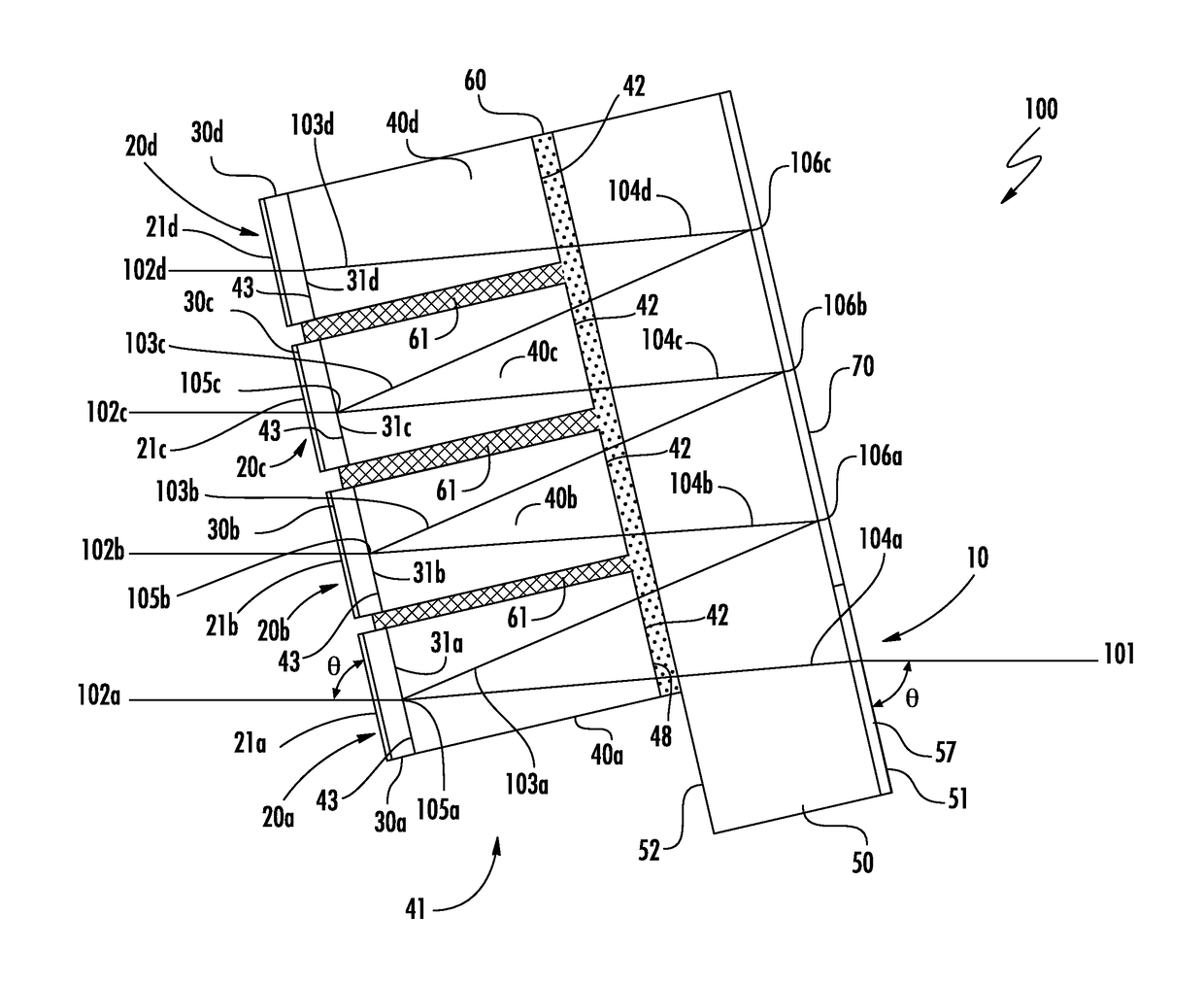 MUX/DEMUX comprising capillary filter block and methods of producing the same