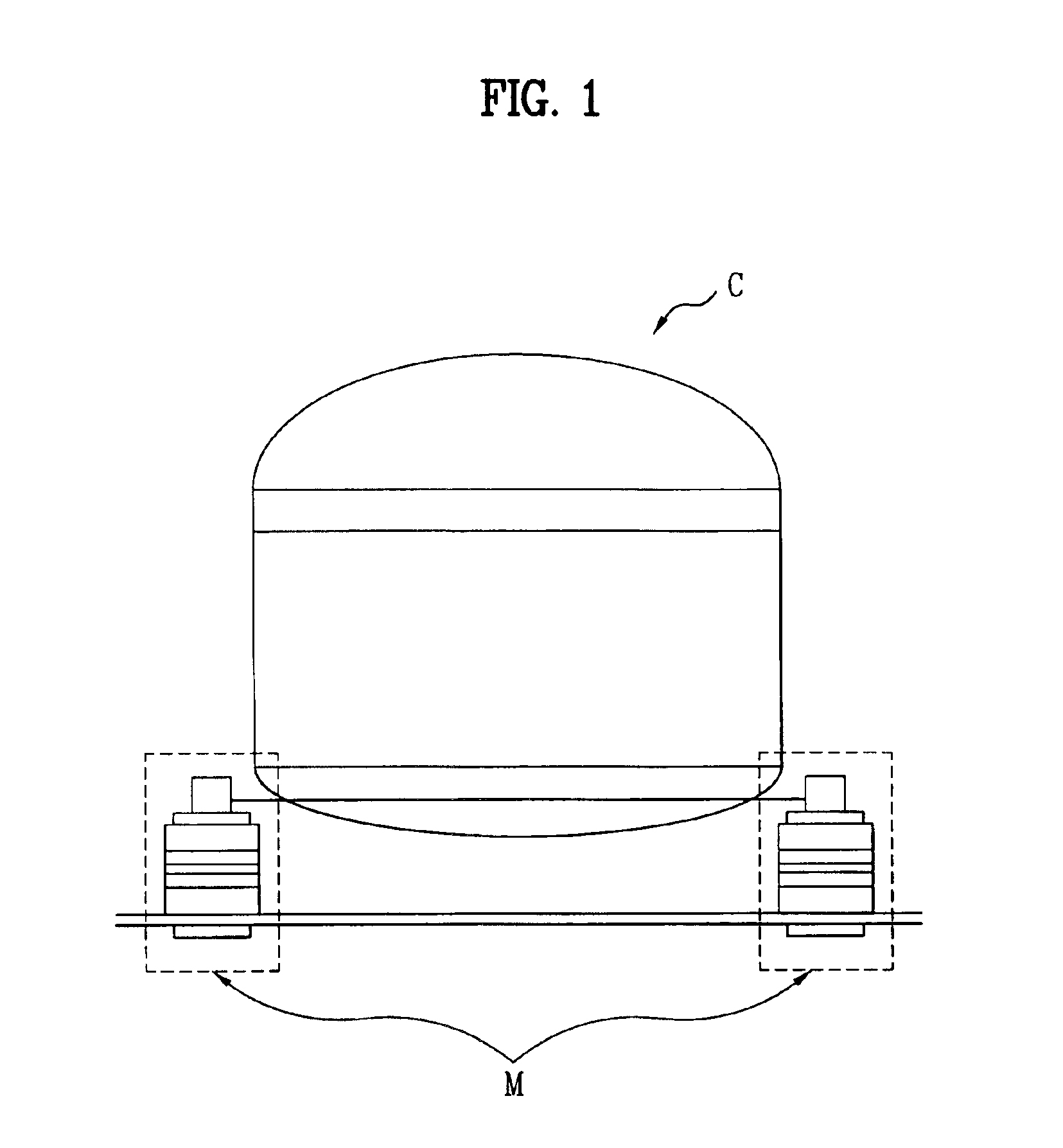 Elastic member and vibration absorption apparatus for a refrigerator compressor