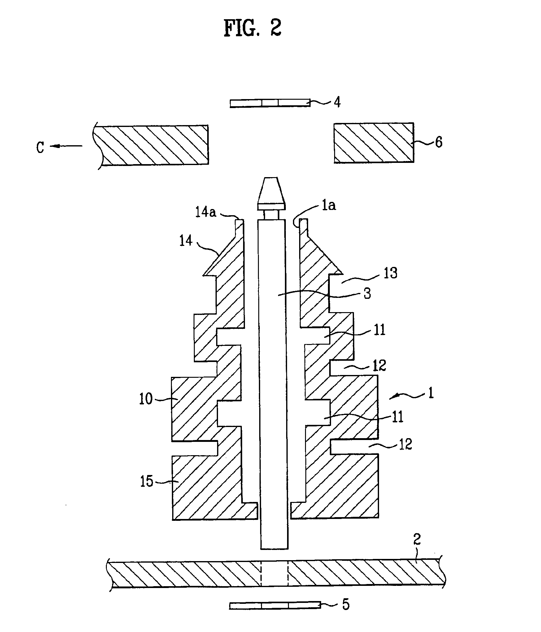 Elastic member and vibration absorption apparatus for a refrigerator compressor