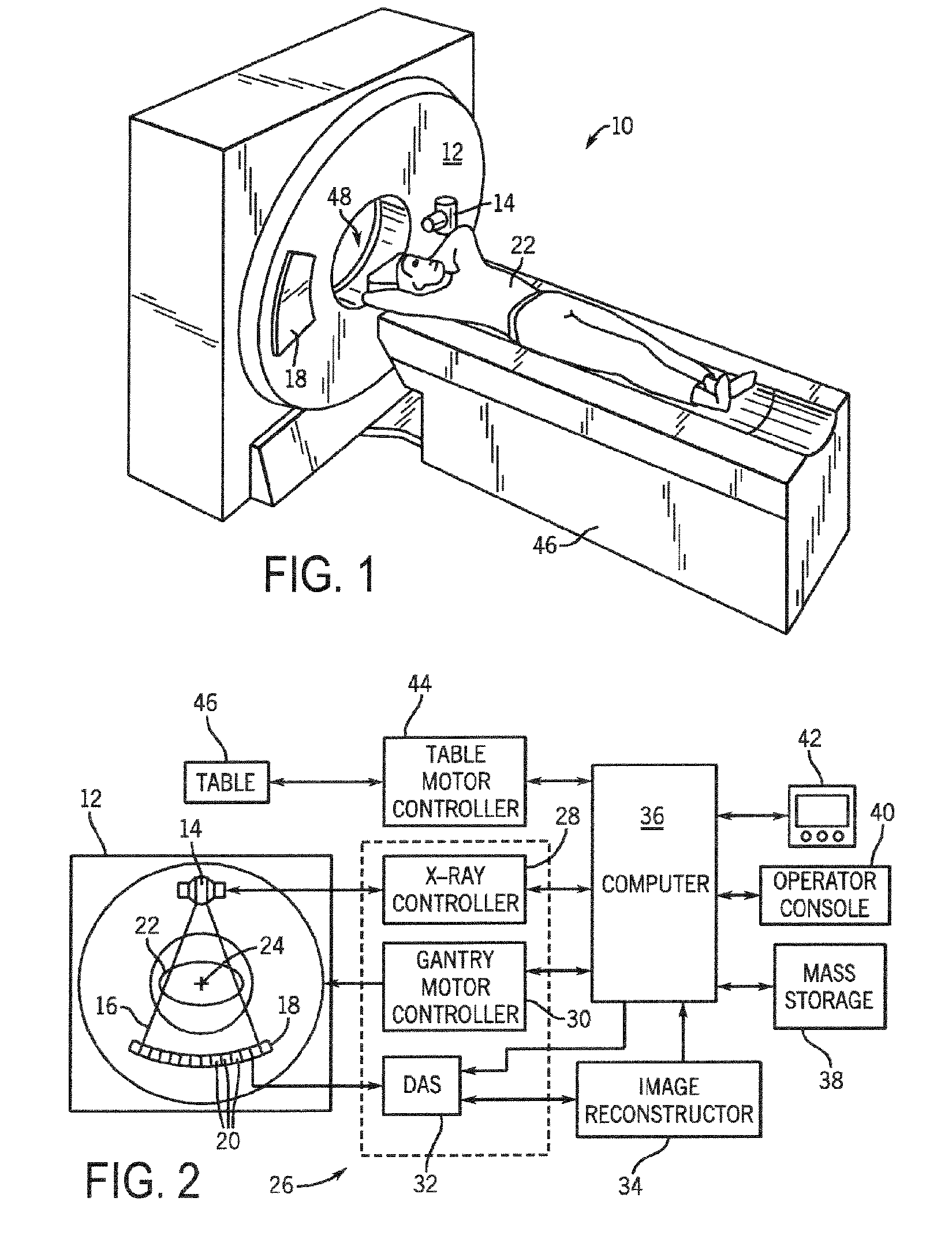 System and method for acquisition and reconstruction of contrast-enhanced, artifact-reduced CT images