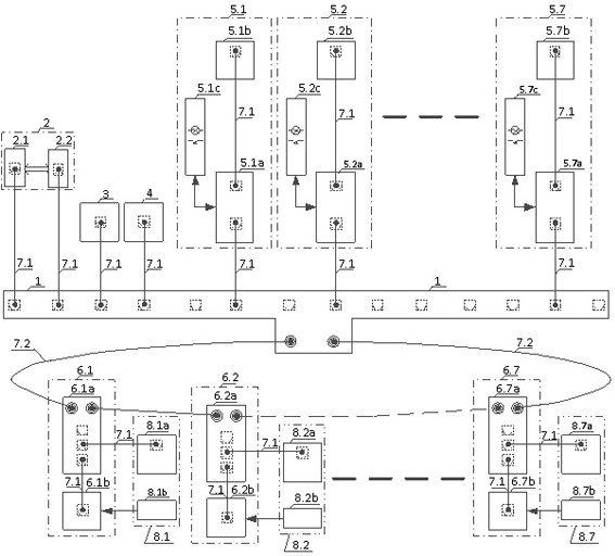 Centralized monitoring system for mine hoist cluster