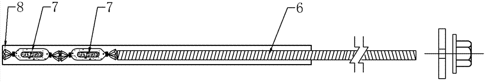 Resin bolting ejector anchor net roadway support method