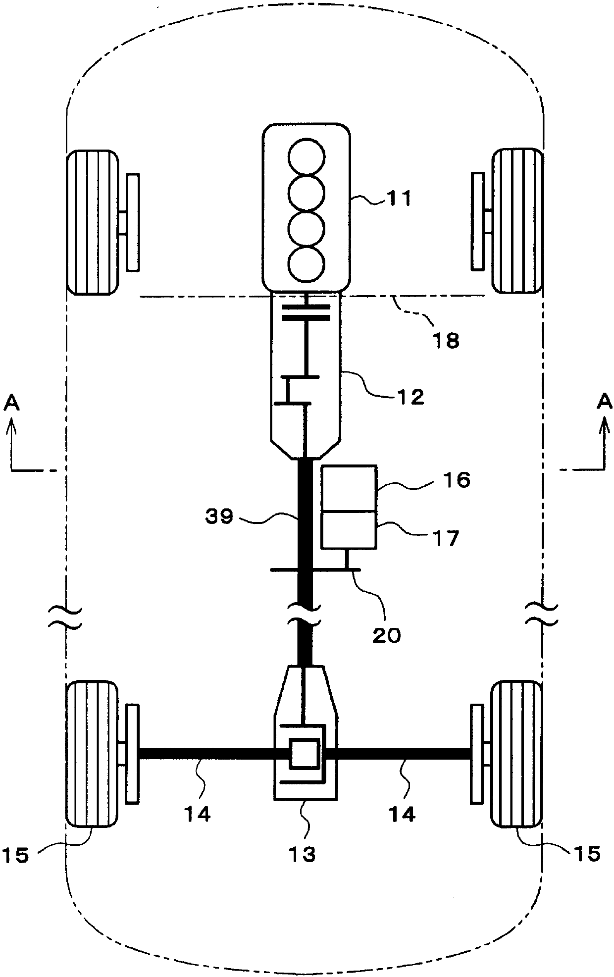 Device for driving vehicle