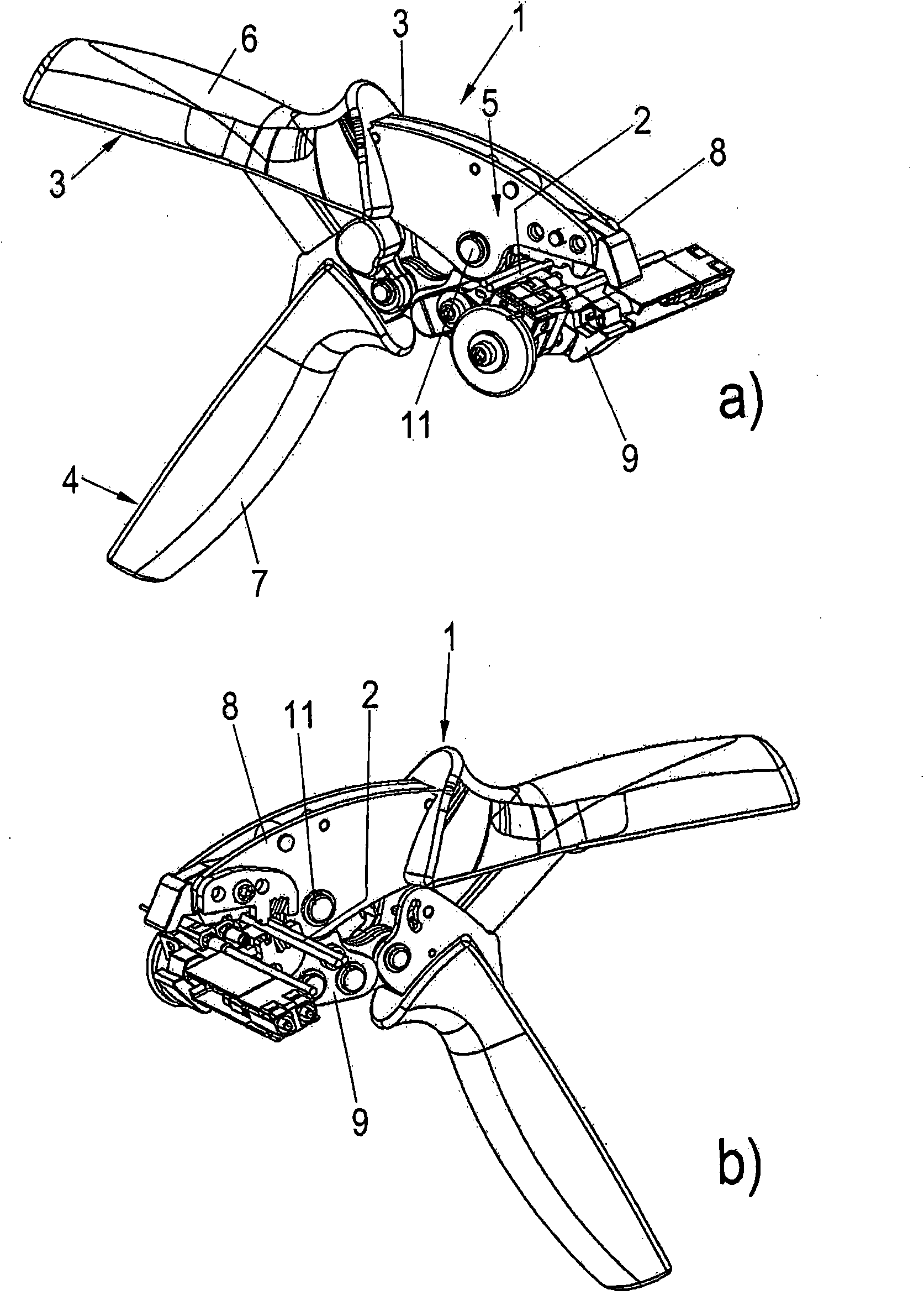 Instrument for processing light wave guide