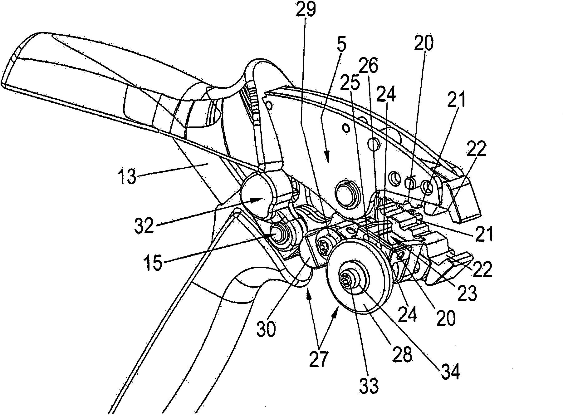 Instrument for processing light wave guide