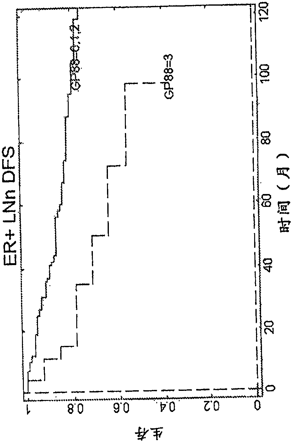 Methods for diagnosing cancer and determining the overall survival and disease-free survival of cancer patients