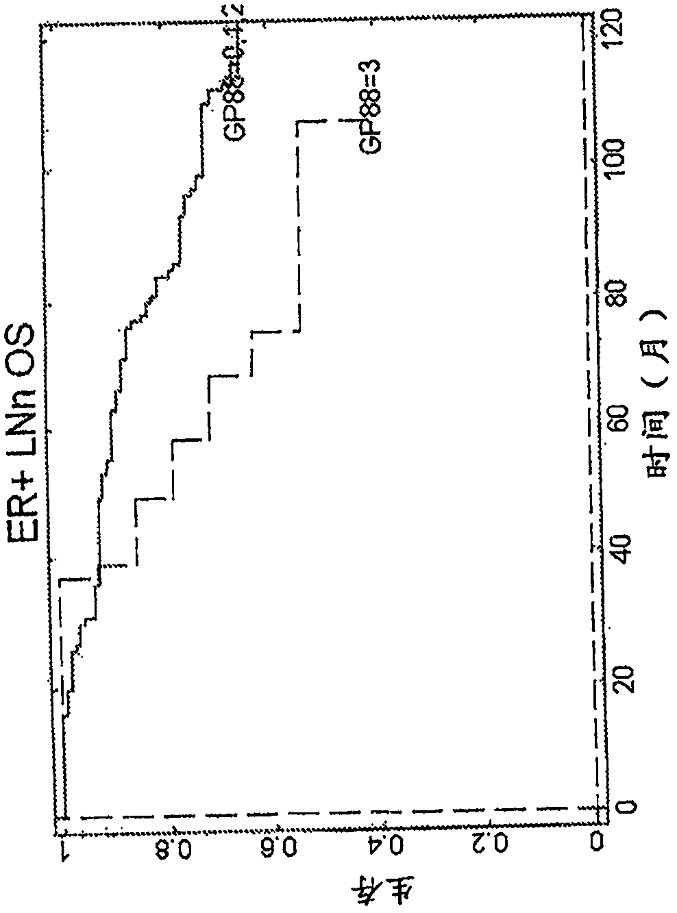 Methods for diagnosing cancer and determining the overall survival and disease-free survival of cancer patients