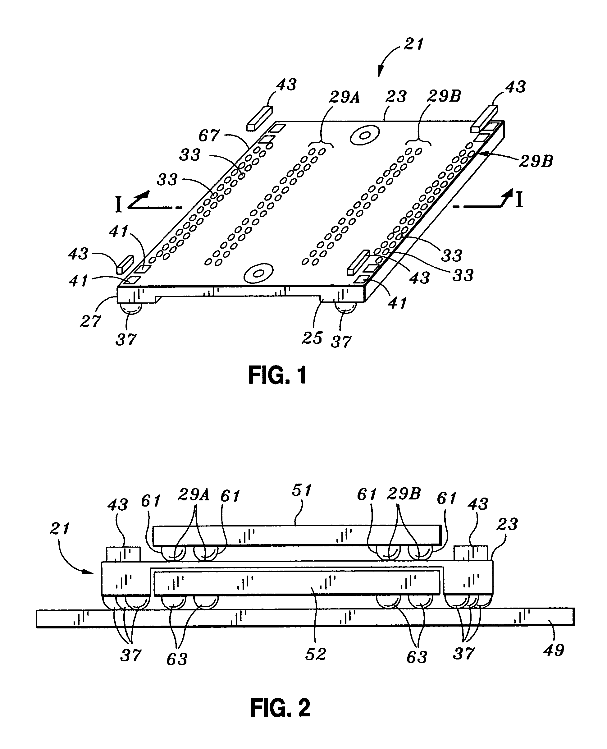 Modular integrated circuit chip carrier