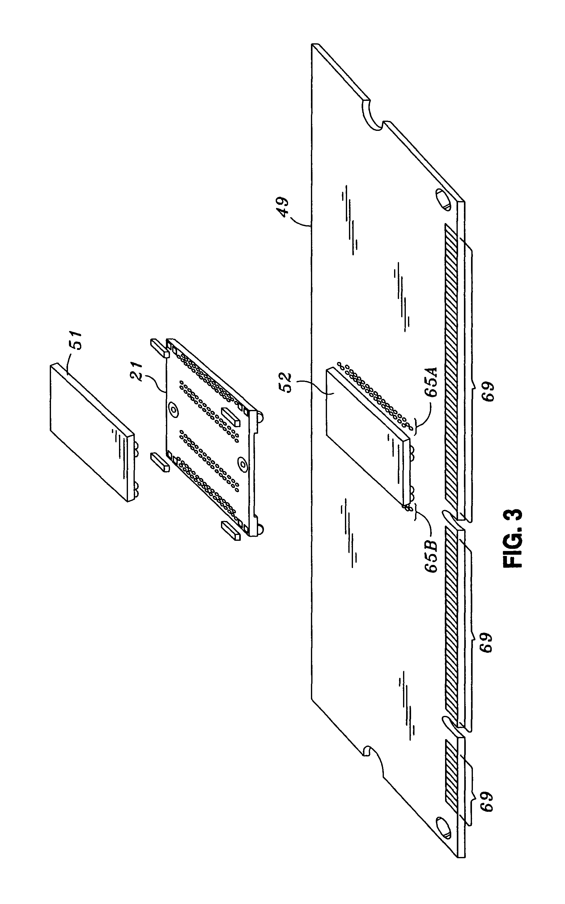 Modular integrated circuit chip carrier