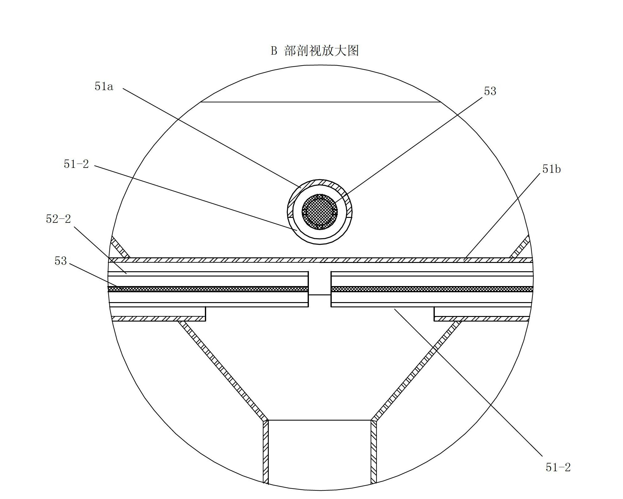 Heat exchange device for adjusting temperature of loose solid particles