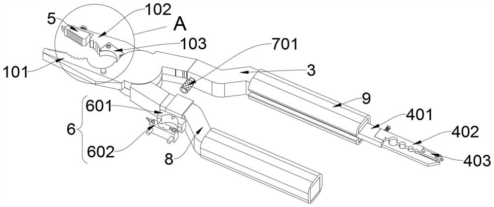 Multifunctional wire clipper structure based on communication