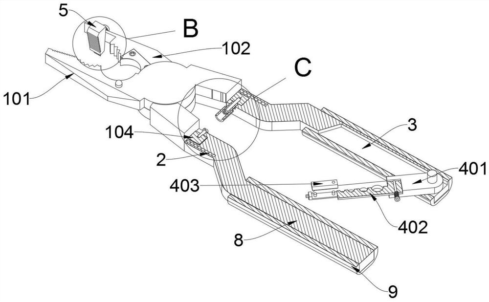 Multifunctional wire clipper structure based on communication