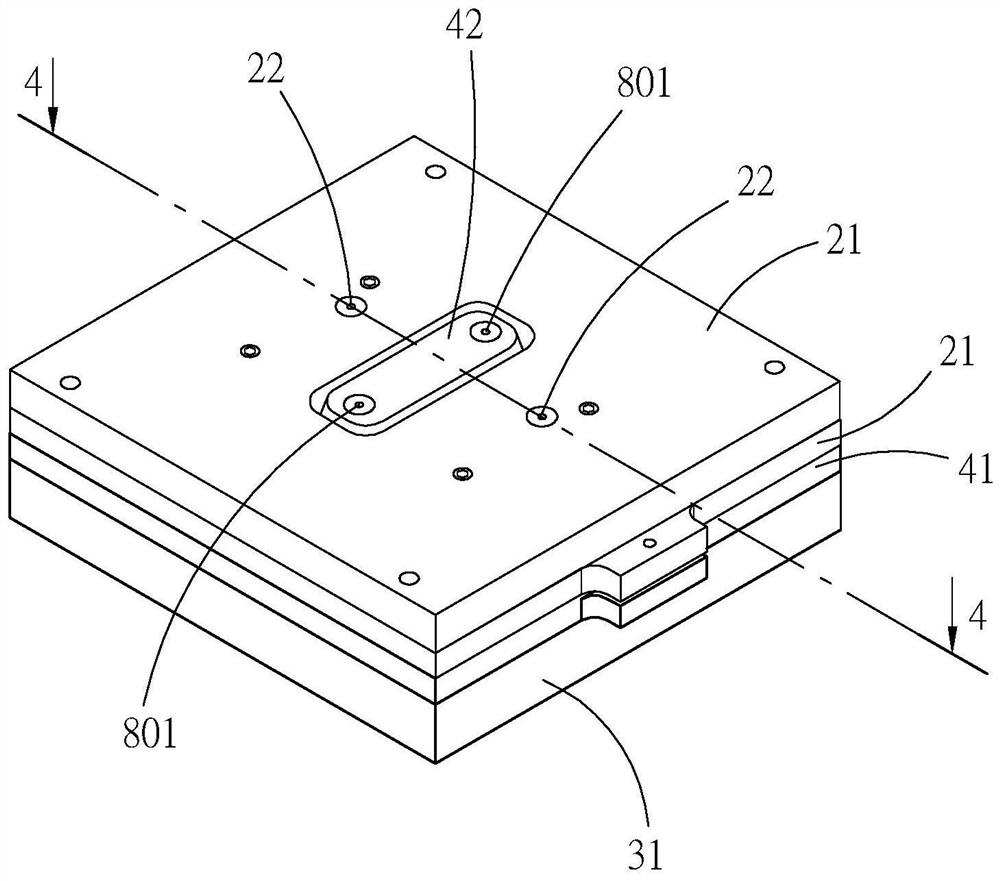 Injection structure of polymer molding mold