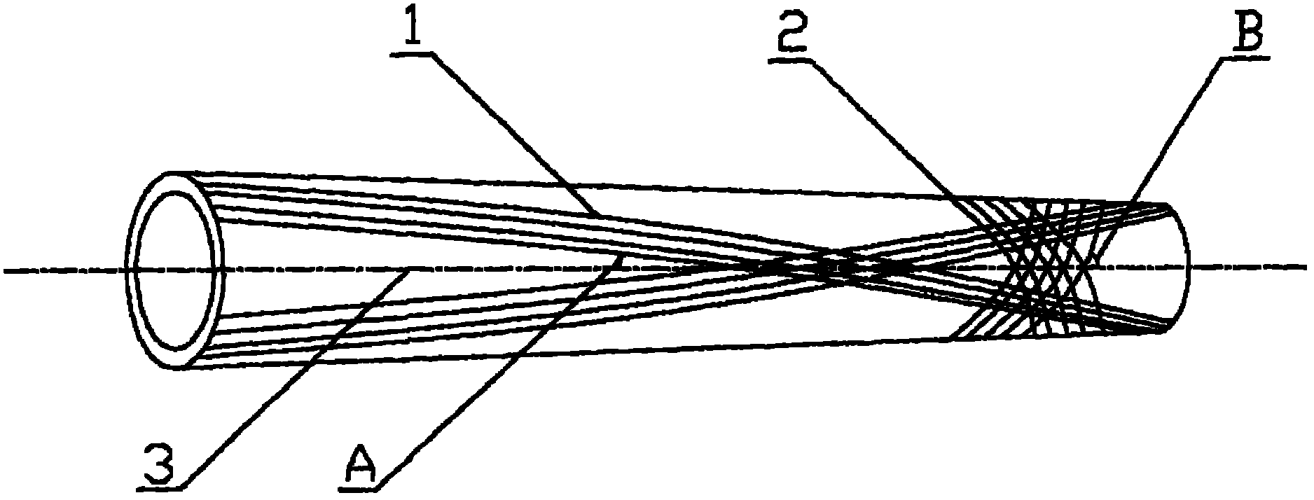 Composite material transmission tower