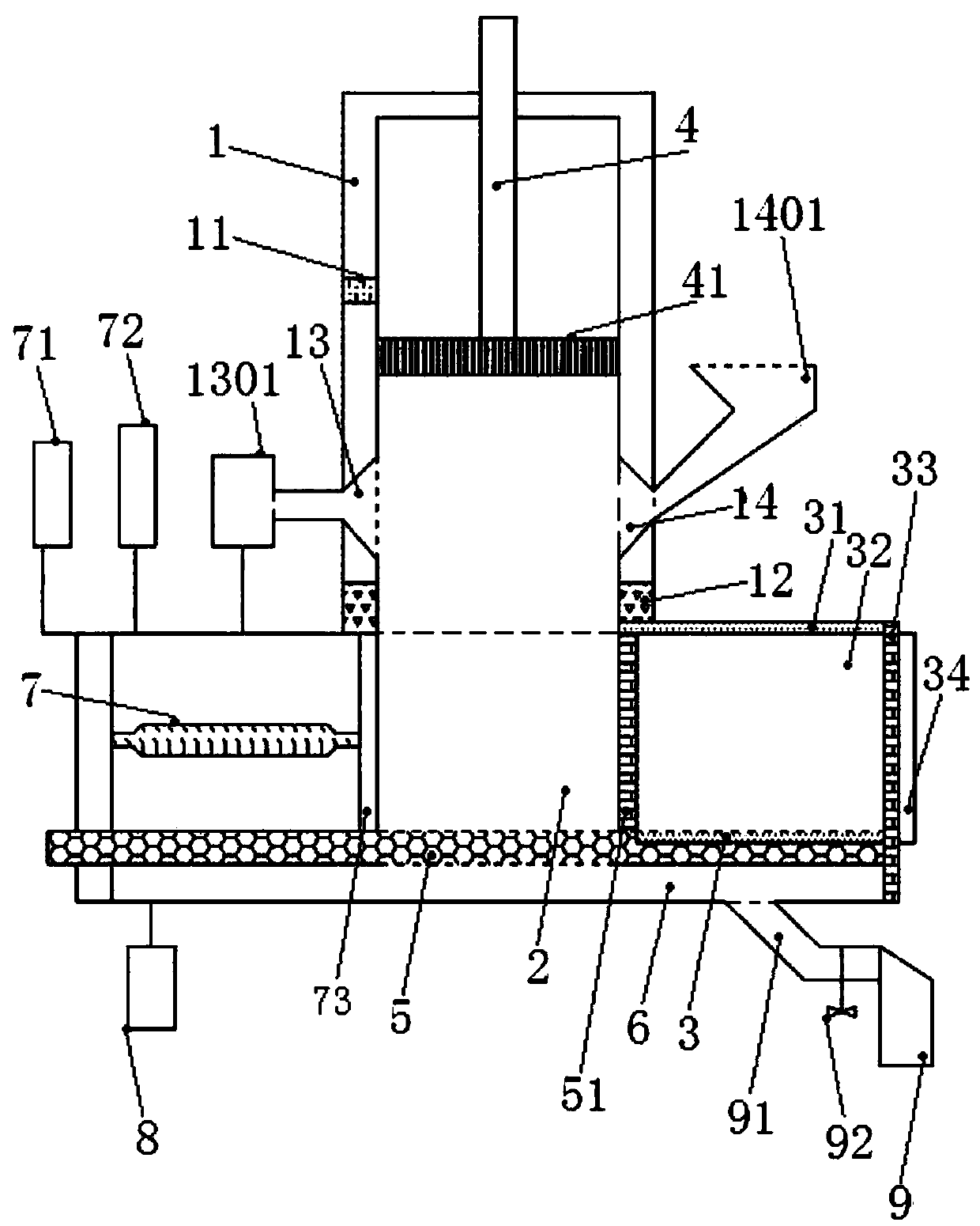 Movable vertical waste compression transfer station