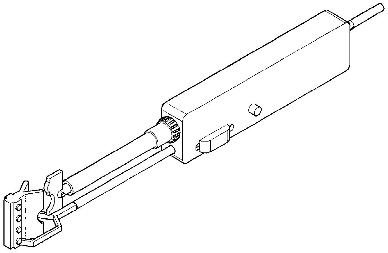 V-shaped bracket type elastic clamp hot stripping cutter